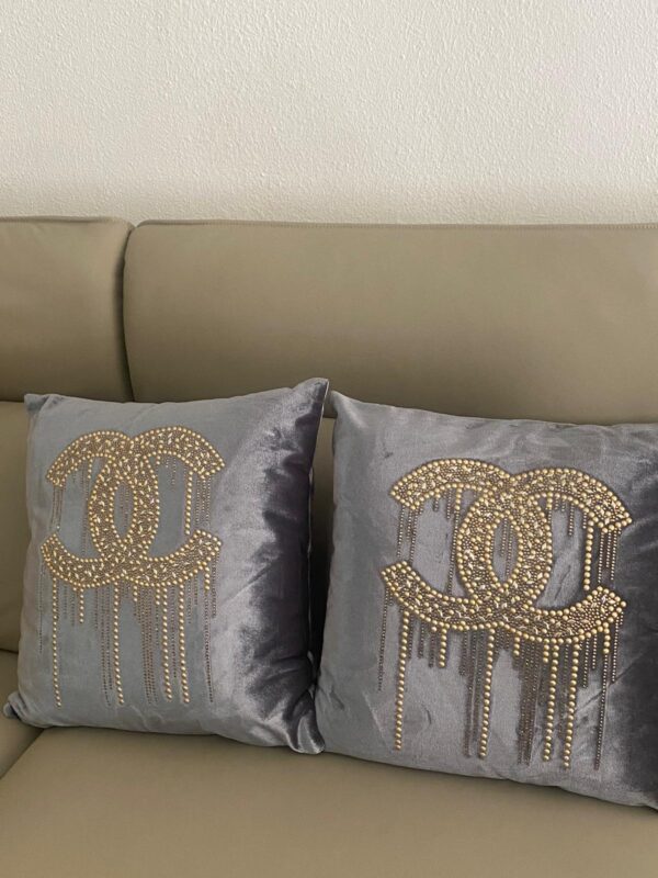 Luxury Designer Throw Pillows with Rhinestone Embellishments – Elegant Home Décor Accents - Image 6