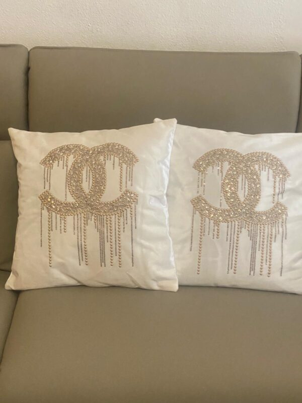 Luxury Designer Throw Pillows with Rhinestone Embellishments – Elegant Home Décor Accents - Image 5